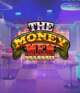 Скриншот игрового автомата The Money Men Megaways от Pragmatic Play, показывающее яркий городской пейзаж с элементами хип-хоп культуры. В центре кадра расположены символы слота: золотые украшения, крутые автомобили и изображения, исполняющие рэп жесты, создающие атмосферу настоящего хип-хоп выступления. Логотип игры The Money Men Megaways расположен в верхней части изображения, подчеркивая тематику и стиль слота.